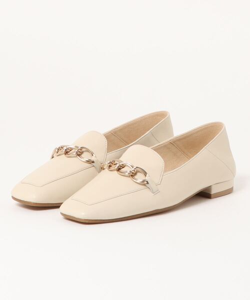 HIMIKO（ヒミコ）の「【HIMIKO】チェーンモチーフ付きスクエアトゥ