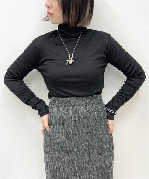 apres jour mignon(アプレジュールミニョン)の「リブタートルインナー【ZOZOTOWN限定アイテム】(Tシャツ/カットソー・レディース・オフホワイト/ブラック/ダークブラウン・フリー/X-LARGE)」の14枚目の写真