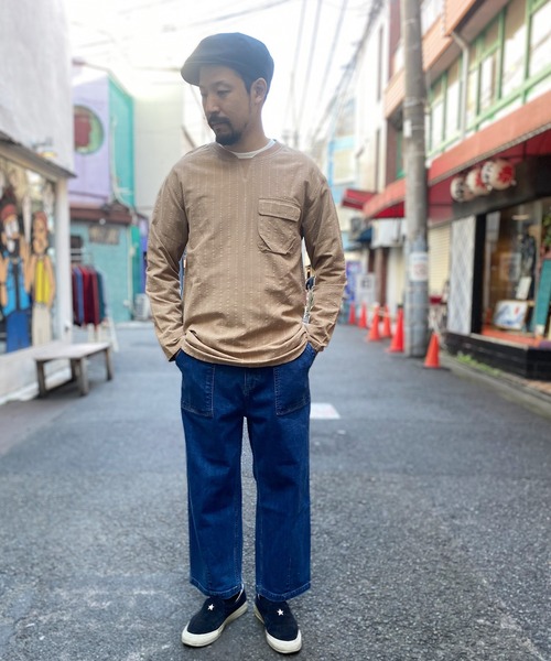 grn(ジーアールエヌ)の「◇RAYONMIXLOOSEPULLOVERSHIRT コットン×リネン×レーヨンビックシルエットプルオーバーシャツ(シャツ/ブラウス・メンズ・ベージュ/ホワイト/ブルー/グリーン/ブラック・L/M)」の9枚目の写真