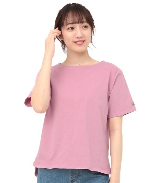 チチカカ（チチカカ）の「ワンポイント刺繍Ｔシャツ（Tシャツ/カットソー・レディース・パープル/ネイビー/オフホワイト/グリーン・MEDIUM/LARGE）」の6枚目の写真