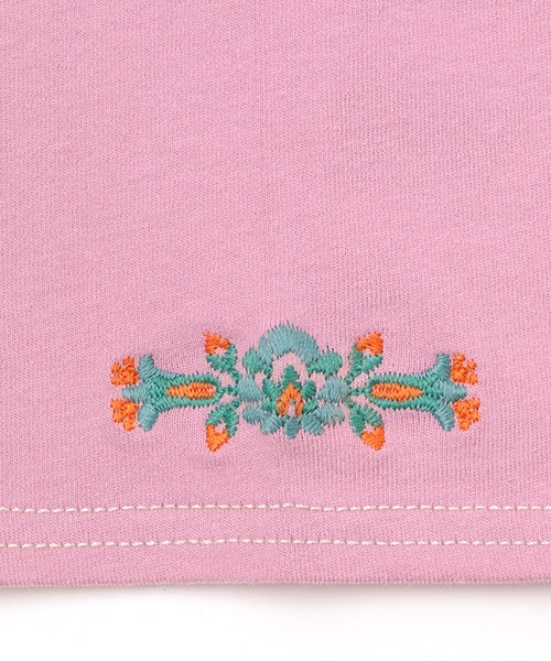 チチカカ（チチカカ）の「ワンポイント刺繍Ｔシャツ（Tシャツ/カットソー・レディース・パープル/ネイビー/オフホワイト/グリーン・MEDIUM/LARGE）」の15枚目の写真