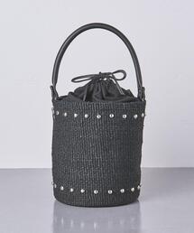 UNITED ARROWS | UWFM ABACA スタッズ バケット バッグ †(ハンドバッグ)