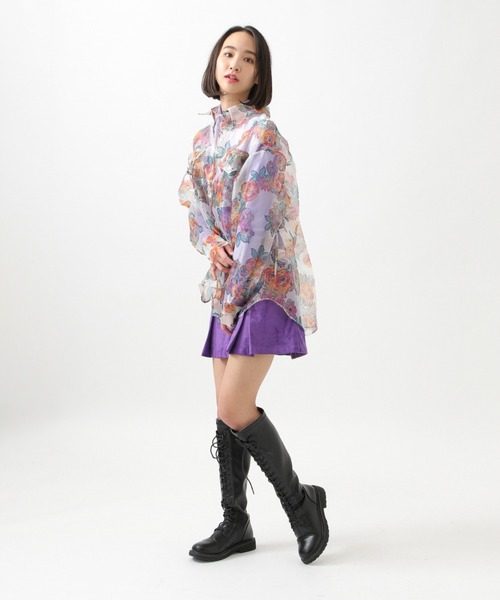 ROCKET x LUNCH（ロケットアンドランチ）の「ROCKET×LUNCH／ORGANZAガラシャツ　2929015（シャツ/ブラウス・レディース・その他1・SMALL）」の11枚目の写真