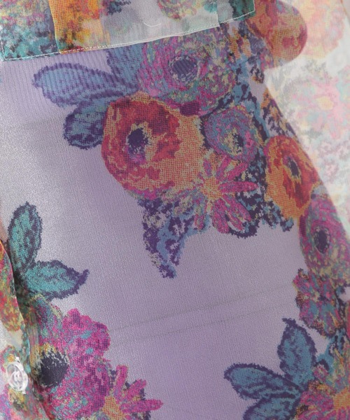 ROCKET x LUNCH（ロケットアンドランチ）の「ROCKET×LUNCH／ORGANZAガラシャツ　2929015（シャツ/ブラウス・レディース・その他1・SMALL）」の10枚目の写真