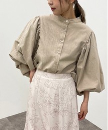 袖ボリュームバンドカラーシャツ【ZOZOTOWN限定アイテム】