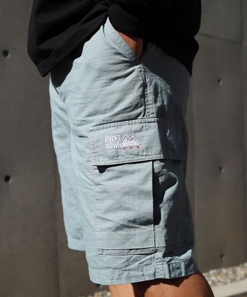 Down ファーストダウン のファッション First Ripstop Ripstop Down ファーストダウン カーゴパンツ カーゴパンツ First Cargo Down ファーストダウン Cargo Shorts