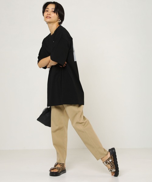 FRANKLIN & MARSHALL（フランクリンマーシャル）の「FRANKLIN ＆ MARSHALL/フランクリンマーシャル 別注フォトプリントTシャツ（Tシャツ/カットソー・レディース・ブラック/ホワイト・マルチサイズ）」の16枚目の写真