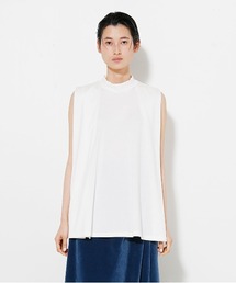 UNDECORATED アンデコレイテッド / CO SMOOTH TOP コットンスムースモックネックトップス / UDF21105