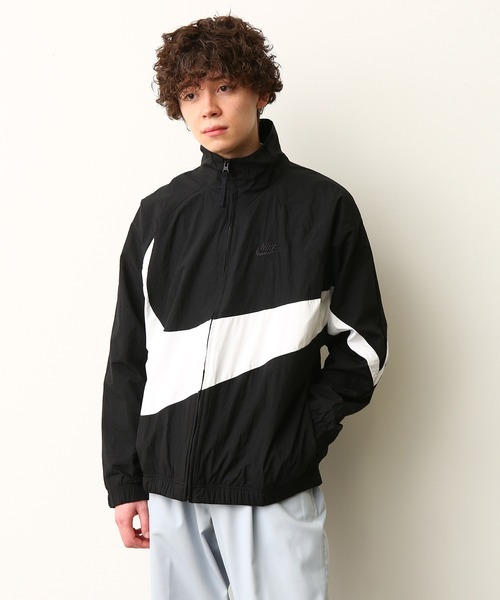 NIKE(ナイキ)の「ナイキ HBR STMT ウーブン ジャケット(ナイロンジャケット・メンズ・ブラック/ブラック系その他/ホワイト・M/L)」の7枚目の写真