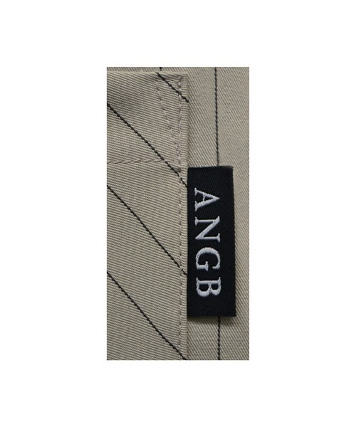 ANDGEEBEE(アンジービー)の「【UNISEX】ストライプシャツ(シャツ/ブラウス・レディース・ベージュ/ブラック・MEDIUM)」の3枚目の写真