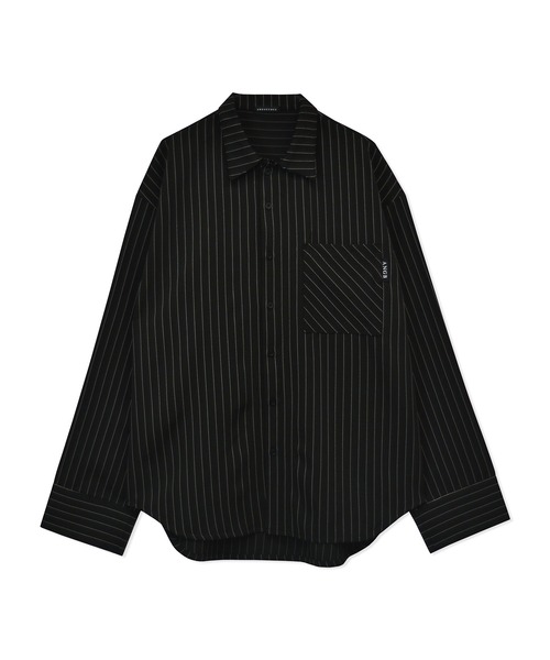 ANDGEEBEE(アンジービー)の「【UNISEX】ストライプシャツ(シャツ/ブラウス・レディース・ベージュ/ブラック・MEDIUM)」の18枚目の写真