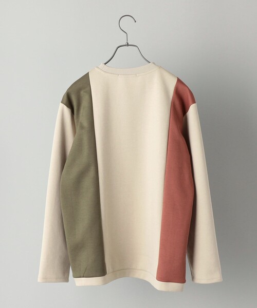 SHIPS（シップス）の「SHIPS: パネル アシンメトリー ポンチ ロングスリーブ カットソー (ロンT) 21SS（Tシャツ/カットソー・メンズ・ホワイト/ベージュ/ブルー/ネイビー・SMALL/MEDIUM/LARGE/X-LARGE）」の5枚目の写真