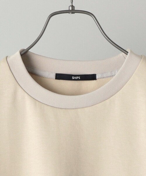 SHIPS（シップス）の「SHIPS: パネル アシンメトリー ポンチ ロングスリーブ カットソー (ロンT) 21SS（Tシャツ/カットソー・メンズ・ホワイト/ベージュ/ブルー/ネイビー・SMALL/MEDIUM/LARGE/X-LARGE）」の8枚目の写真