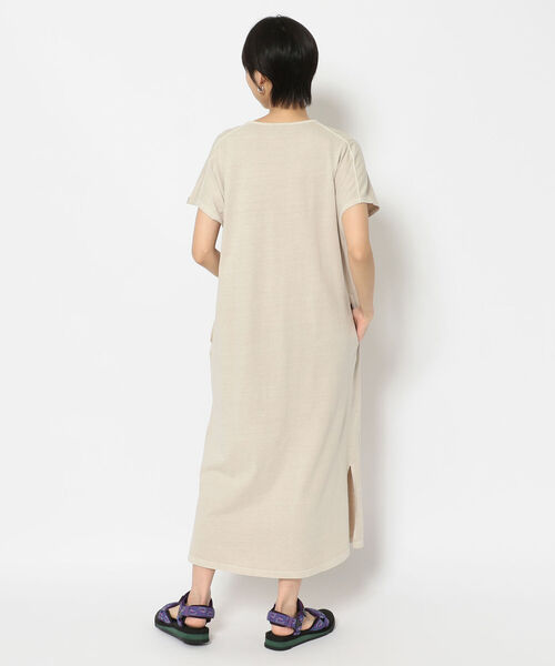 MANASTASH（マナスタッシュ）の「MANASTASH/マナスタッシュ　W-s PIGMENT SKIPPER DRESS（ワンピース・レディース・ライトブルー/ブラック/サンドベージュ・MEDIUM）」の5枚目の写真