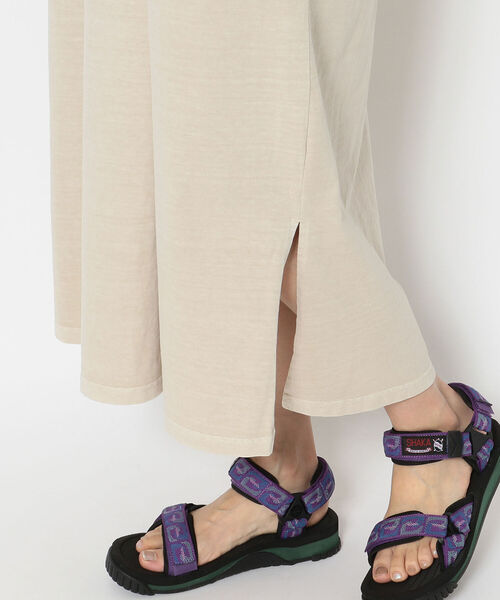 MANASTASH（マナスタッシュ）の「MANASTASH/マナスタッシュ　W-s PIGMENT SKIPPER DRESS（ワンピース・レディース・ライトブルー/ブラック/サンドベージュ・MEDIUM）」の10枚目の写真