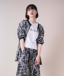 La SRIC / スラッシュ柄2WAYブラウス 【セットアップ可】