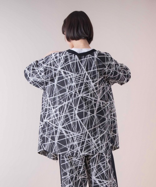 La SRIC（ラスリック）の「La SRIC / スラッシュ柄2WAYブラウス 【セットアップ可】（シャツ/ブラウス・レディース・ブラック/オフホワイト・38）」の18枚目の写真