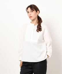 Samansa Mos2 | ピンタックプルオーバーブラウス(シャツ/ブラウス)