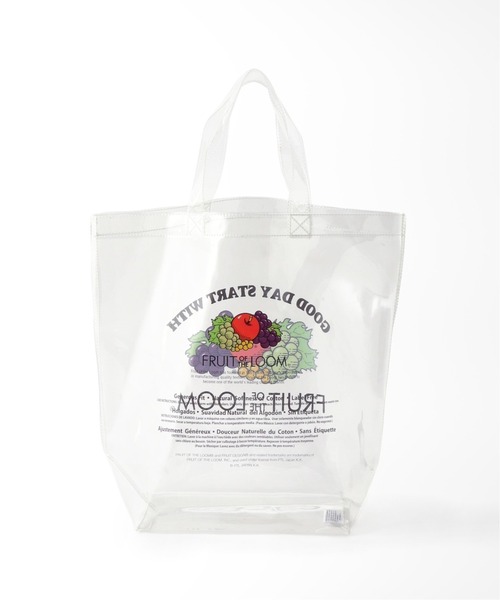 Simplicite(サンプリシテ)の「【FRUIT OF THE LOOM / フルーツオブザルーム】CLEAR TOTE(トートバッグ・レディース・ホワイト・FREE)」の7枚目の写真