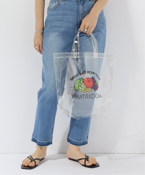 Simplicite(サンプリシテ)の「【FRUIT OF THE LOOM / フルーツオブザルーム】CLEAR TOTE(トートバッグ・レディース・ホワイト・FREE)」の3枚目の写真