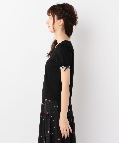 LODISPOTTO（ロディスポット）の「SweetCherryパフTシャツ（Tシャツ/カットソー・レディース・ピンク/ホワイト/ブラック・MEDIUM）」の8枚目の写真