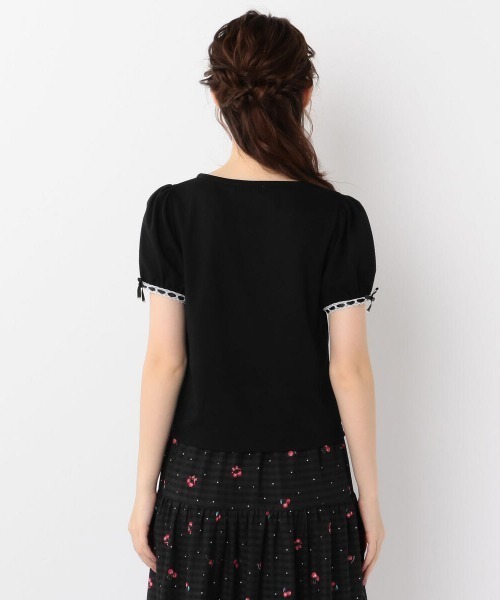 LODISPOTTO（ロディスポット）の「SweetCherryパフTシャツ（Tシャツ/カットソー・レディース・ピンク/ホワイト/ブラック・MEDIUM）」の4枚目の写真