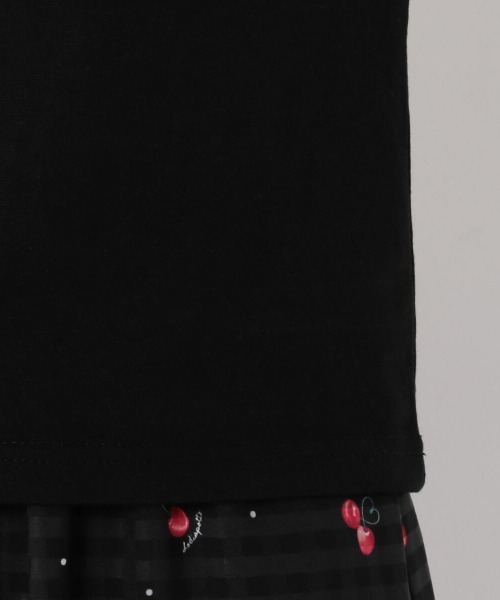 LODISPOTTO（ロディスポット）の「SweetCherryパフTシャツ（Tシャツ/カットソー・レディース・ピンク/ホワイト/ブラック・MEDIUM）」の6枚目の写真