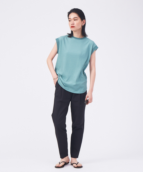 qualite(カリテ)の「ドット釦2WAYカットソー(Tシャツ/カットソー・レディース・ホワイト/ネイビー/モスグリーン・フリー)」の17枚目の写真