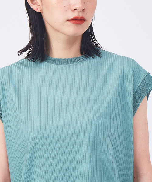 qualite(カリテ)の「ドット釦2WAYカットソー(Tシャツ/カットソー・レディース・ホワイト/ネイビー/モスグリーン・フリー)」の18枚目の写真