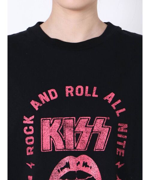 COTORICA（コトリカ）の「KISS ツアーロゴルーズT【UNISEX】（Tシャツ/カットソー・レディース・ブラック/オフホワイト・SMALL/LARGE）」の19枚目の写真