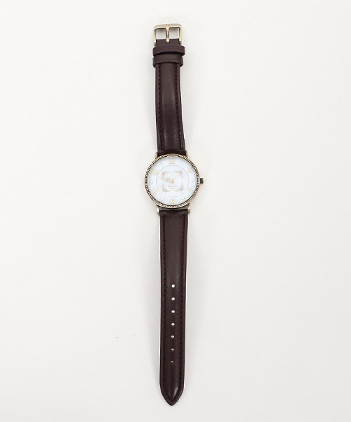 axes femme（アクシーズファム）の「バラ模様ラウンドウォッチ（アナログ腕時計・レディース・ブラック/ブラウン・MEDIUM）」の13枚目の写真
