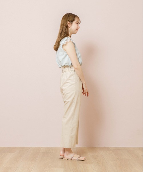 flower（フラワー）の「ナチュラルフリルパンツ（その他パンツ・レディース・アイボリー/グリーン・FREE）」の8枚目の写真