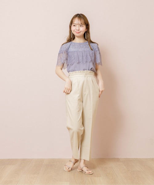 flower（フラワー）の「ナチュラルフリルパンツ（その他パンツ・レディース・アイボリー/グリーン・FREE）」の10枚目の写真