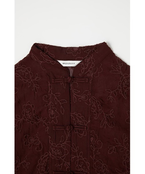 MOUSSY EMBROIDERED SHEER シャツ チャイナ MOUSSY（マウジー）の「EMBROIDERED SHEER シャツ（シャツ