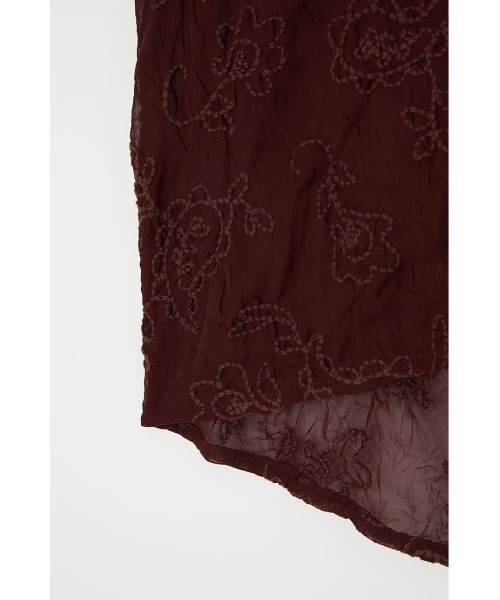 MOUSSY（マウジー）の「EMBROIDERED SHEER シャツ（シャツ