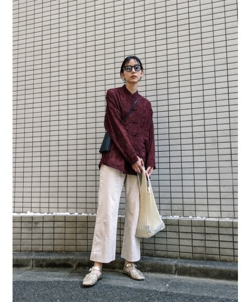 MOUSSY（マウジー）の「EMBROIDERED SHEER シャツ（シャツ