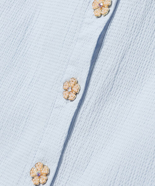 Ray BEAMS(レイビームス)の「sister jane / Notes Oversized Collar Blouse(シャツ/ブラウス・レディース・サックスブルー・ONE SIZE)」の4枚目の写真