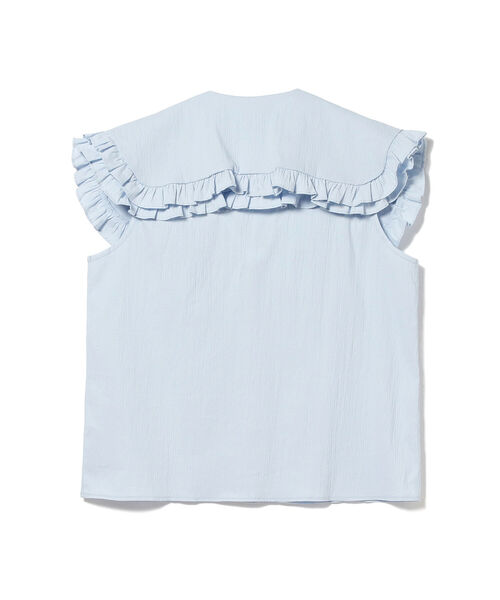 Ray BEAMS(レイビームス)の「sister jane / Notes Oversized Collar Blouse(シャツ/ブラウス・レディース・サックスブルー・ONE SIZE)」の7枚目の写真