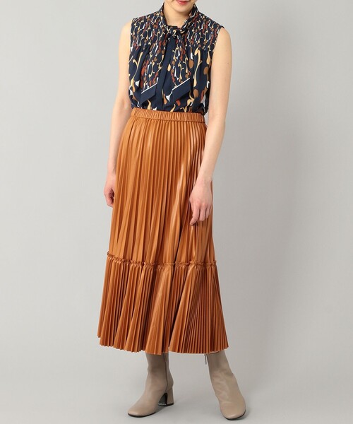 Diagram（ダイアグラム）の「チンツスムースプリーツスカート