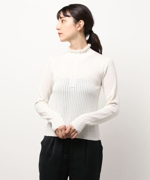 SEE BY CHLOE(シーバイクロエ)の「パフスリーブセーター(ニット/セーター・レディース・ホワイト・S/M)」の1枚目の写真
