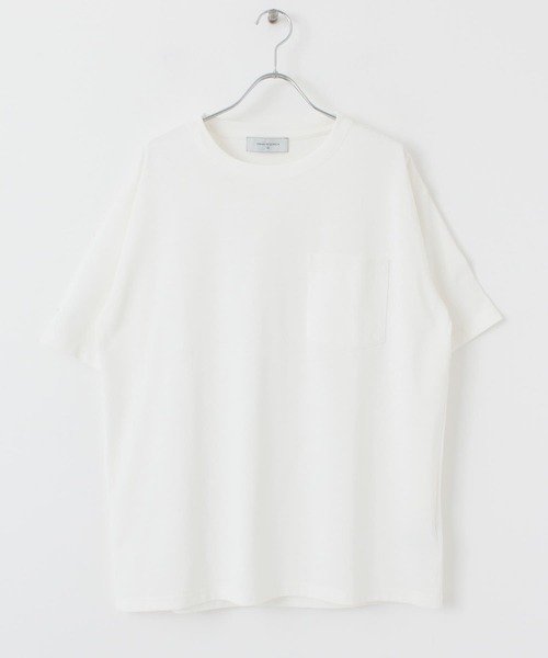 UR Lab.（アーバンリサーチラボ）の「ヒヤサラクールルーズポケットTシャツ(5分袖)（Tシャツ/カットソー・メンズ・ホワイト/ブラック/ライトベージュ・MEDIUM/LARGE）」の21枚目の写真