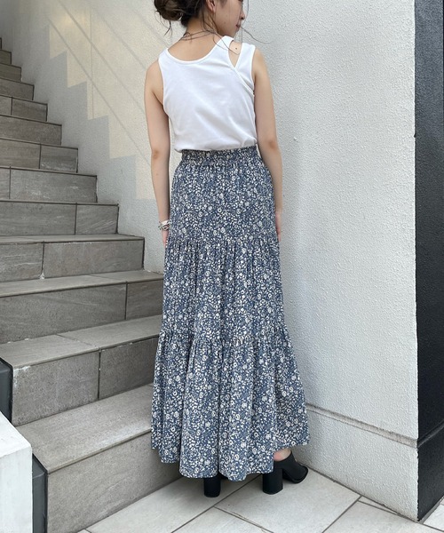 Chico（チコ）の「パット付きレイヤードアメスリタンク（タンクトップ・レディース・ブラック/ホワイト/ピンク/チャコールグレー・FREE）」の7枚目の写真