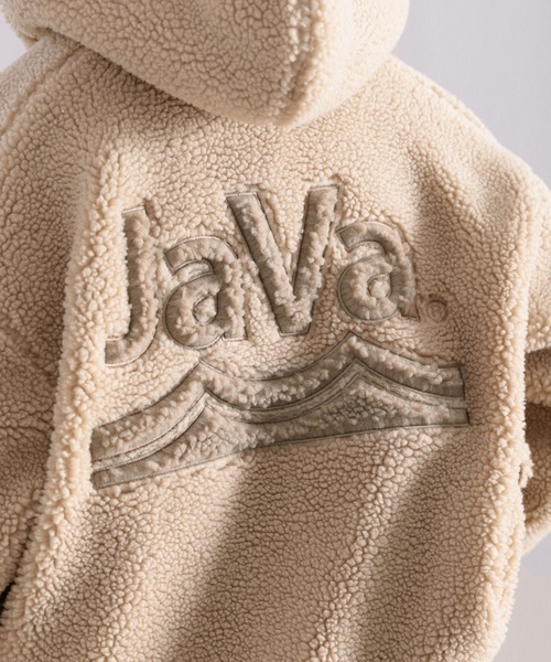 Java（ジャバ）の「《JaVa ジャバコラボ》もこもこ。JaVaワッペン付きボリュームボアブルゾン（ブルゾン・レディース・アイボリー/ベージュ・LARGE/MEDIUM/X-LARGE）」の13枚目の写真