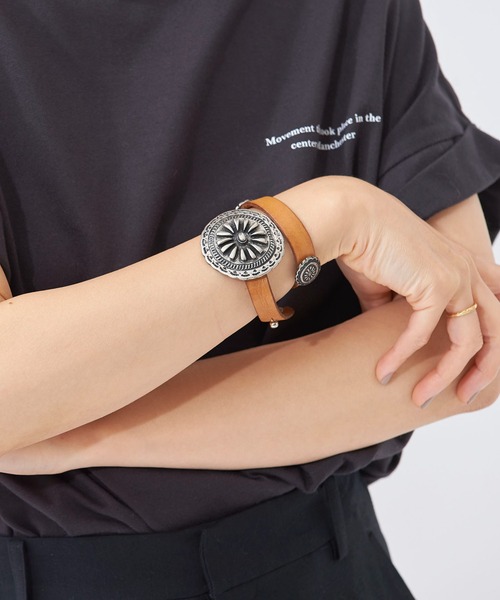 plage（プラージュ）の「【PUNTOVITA/ プントビータ】SP BIG CONCHO ブレスレット◆（ブレスレット・レディース・ベージュ/ブラウン・FREE）」の2枚目の写真