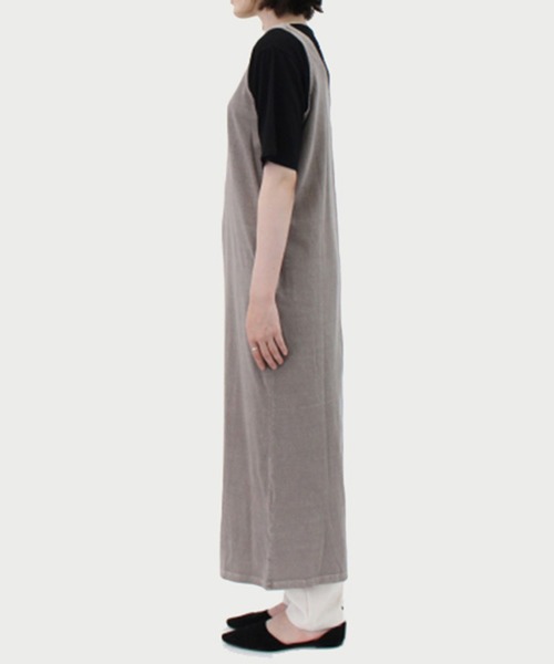 STYLEBLOCK（スタイルブロック）の「天竺ピグメント加工2WAYワンピース（ワンピース・レディース・チャコールグレー/モカ/ブラック/グレイッシュベージュ・M）」の10枚目の写真