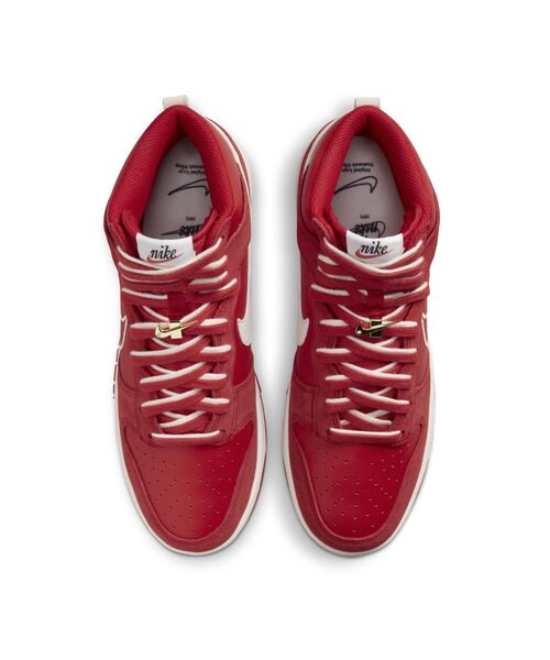 NIKE（ナイキ）の「ナイキ ダンク HIGH SE メンズシューズ / Nike Dunk High SE（スニーカー・メンズ・レッド/オフホワイト・26/28.5/24.5/29/27.5/25/30/25.5/27/28/26.5/24）」の13枚目の写真