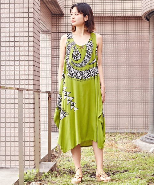 チャイハネ ワンピース フィッシュフックノースリーブワンピース ワンピース チャイハネ チャイハネ のファッション Yul