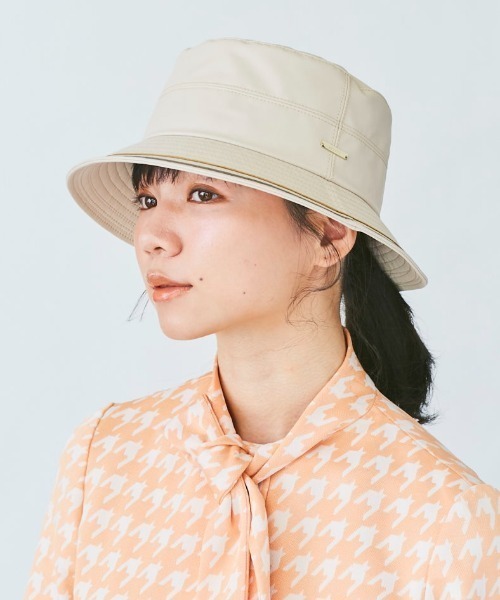 kaorinomori（カオリノモリ）の「カオリノモリ　ルスカハット（ハット・レディース・アイボリー/ブラック・M/57.5cm）」の2枚目の写真