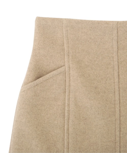 FREE'S MART（フリーズマート）の「【Sシリーズ対応】◆TRメルトンパネル切替ミニスカート（スカート・レディース・ベージュ/ピンク/グリーン/モカ・SMALL/MEDIUM）」の19枚目の写真