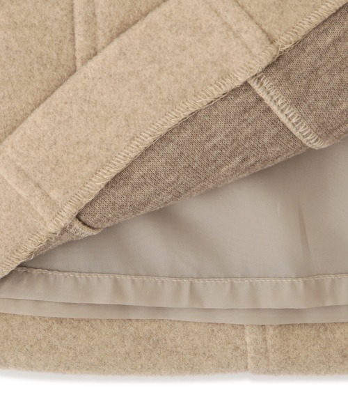 FREE'S MART（フリーズマート）の「【Sシリーズ対応】◆TRメルトンパネル切替ミニスカート（スカート・レディース・ベージュ/ピンク/グリーン/モカ・SMALL/MEDIUM）」の14枚目の写真